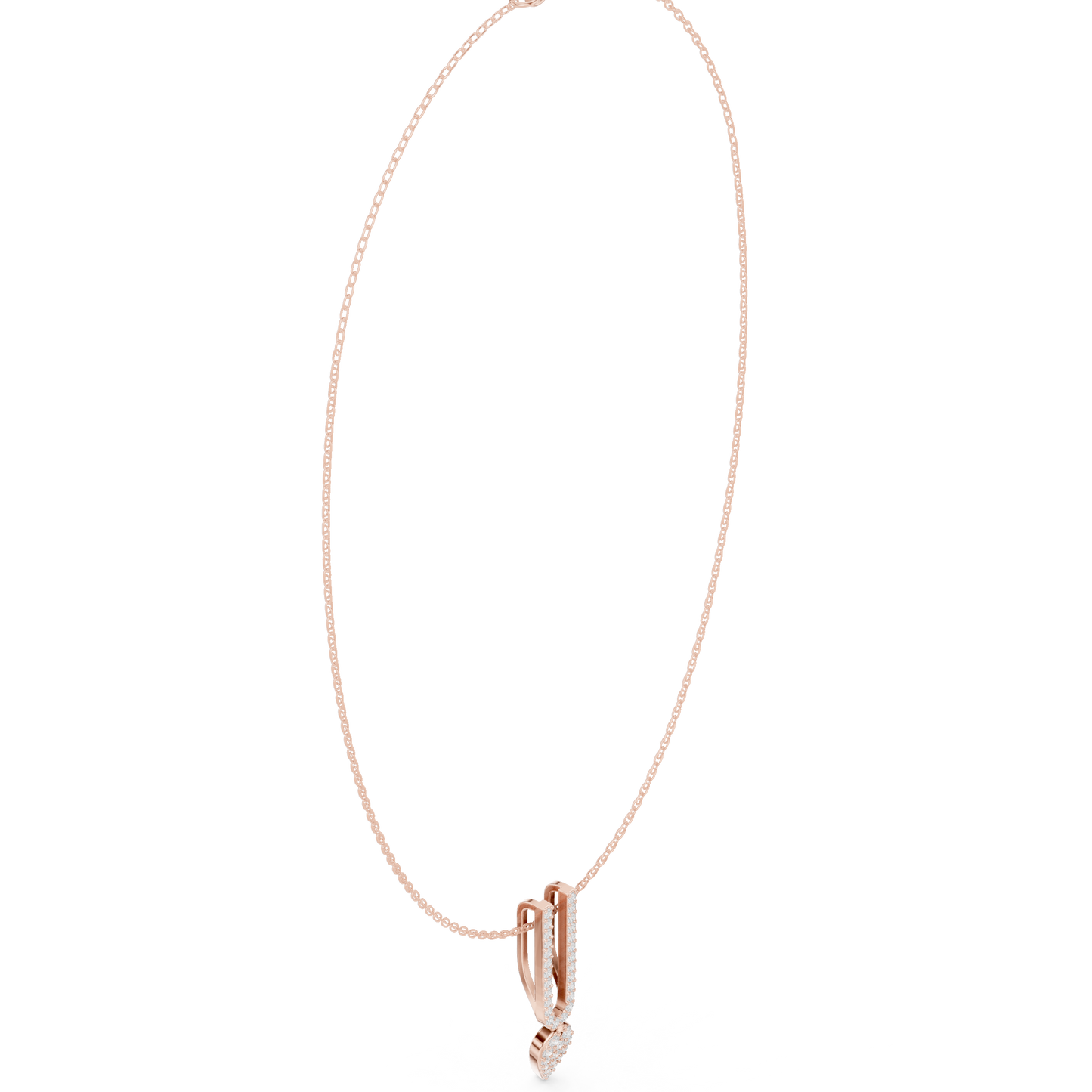 Urban Grace Diamond Pendant | Contemporary Fine Jewelry Look | Exclusive Silver Necklace For Elite Styling