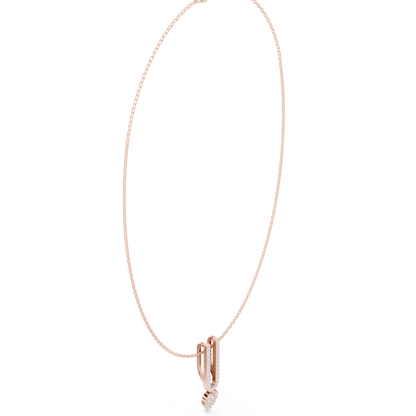 Urban Grace Diamond Pendant | Contemporary Fine Jewelry Look | Exclusive Silver Necklace For Elite Styling