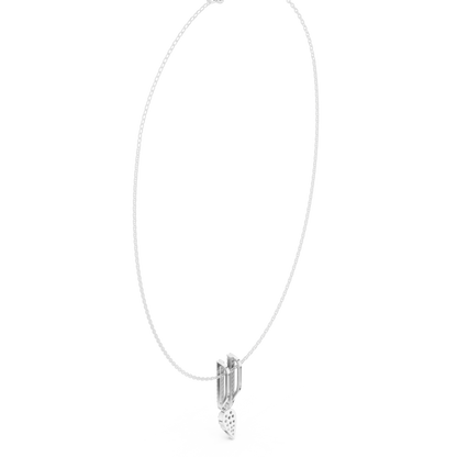 Urban Grace Diamond Pendant | Contemporary Fine Jewelry Look | Exclusive Silver Necklace For Elite Styling