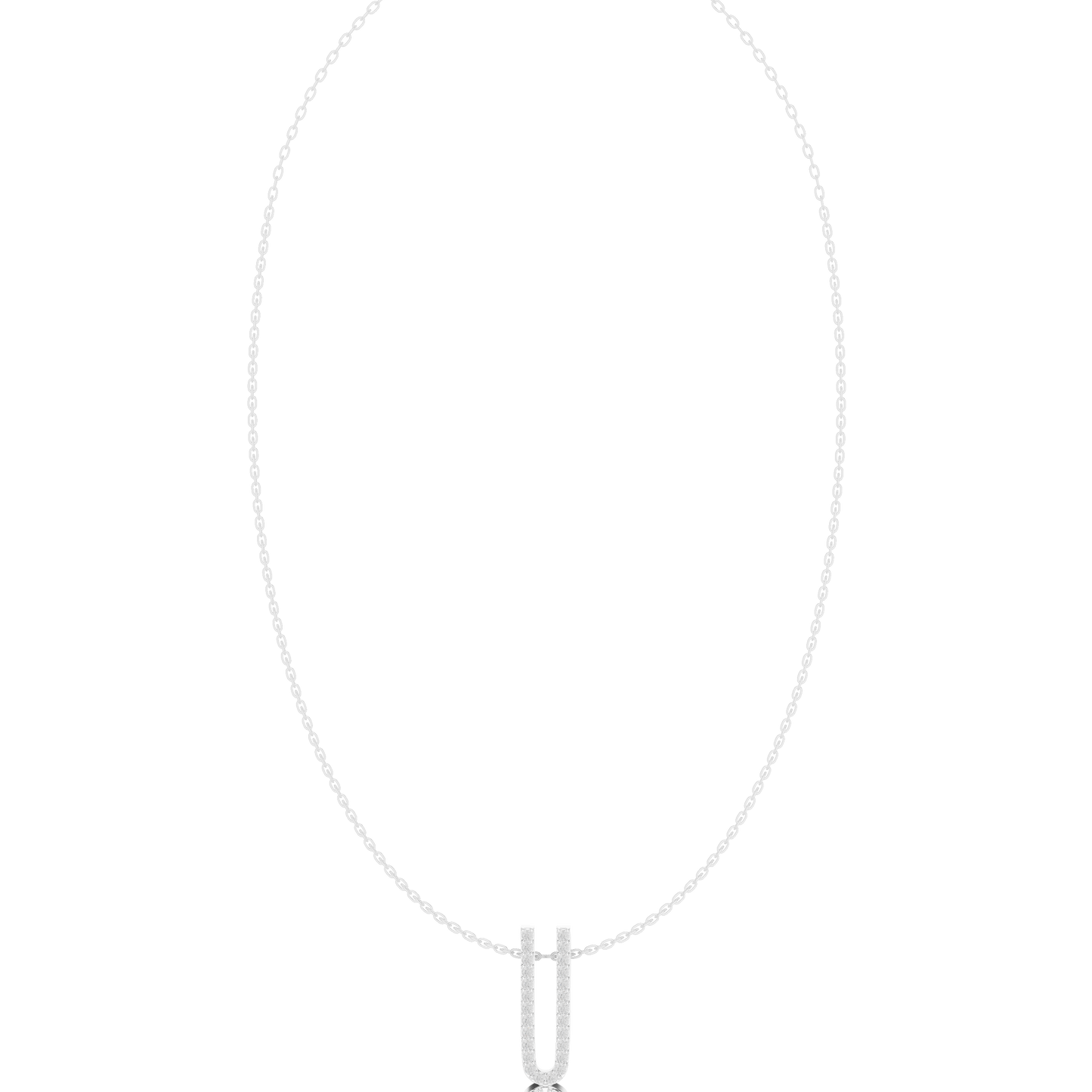 Urban Grace Diamond Pendant | Contemporary Fine Jewelry Look | Exclusive Silver Necklace For Elite Styling