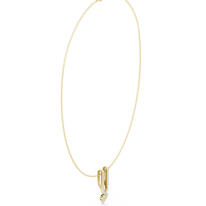Urban Grace Diamond Pendant | Contemporary Fine Jewelry Look | Exclusive Silver Necklace For Elite Styling