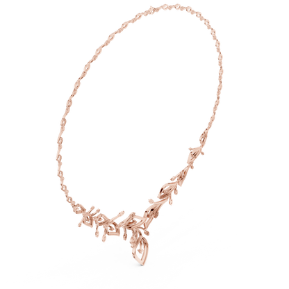 Mythic Diamond Foliage | Haute Gold Necklace | Ultra Exclusive Bridal Statement Masterpiece