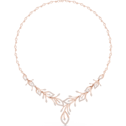 Elysian Diamond Vine Necklace | Fine Gold Architecture | A Modern Heirloom Of Supreme Grace
