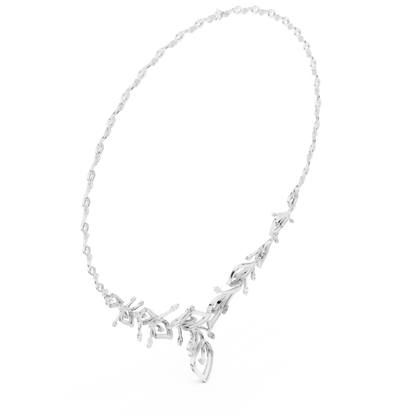 Mythic Diamond Foliage | Haute Gold Necklace | Ultra Exclusive Bridal Statement Masterpiece