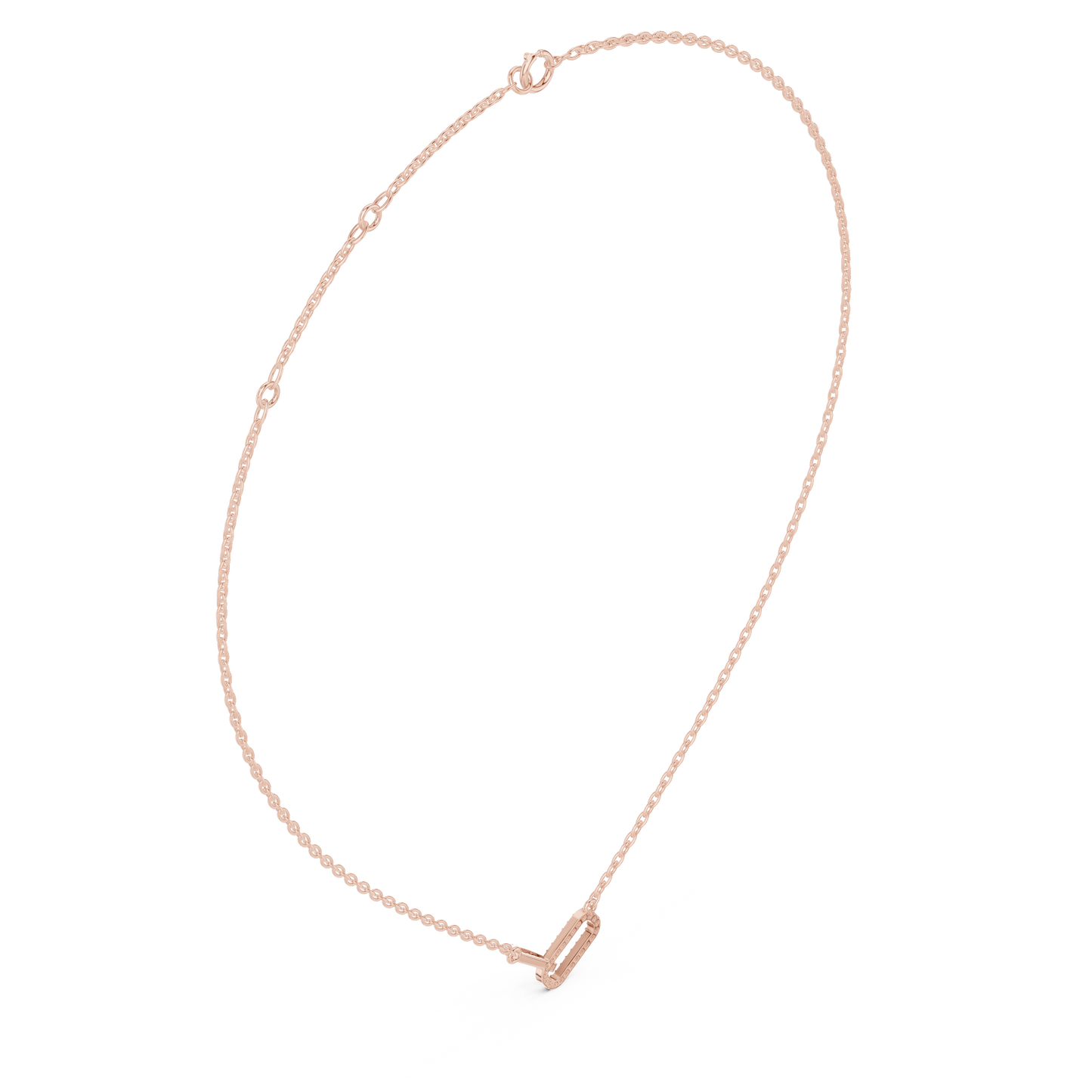 Floating Horizon Bar Necklace | Ultra Clean Chain Silhouette | Modern Statement Jewelry Piece