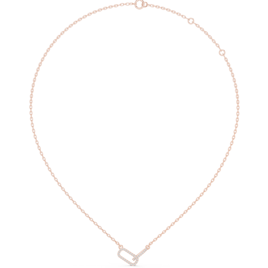 Floating Horizon Bar Necklace | Ultra Clean Chain Silhouette | Modern Statement Jewelry Piece