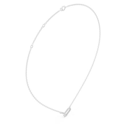 Floating Horizon Bar Necklace | Ultra Clean Chain Silhouette | Modern Statement Jewelry Piece