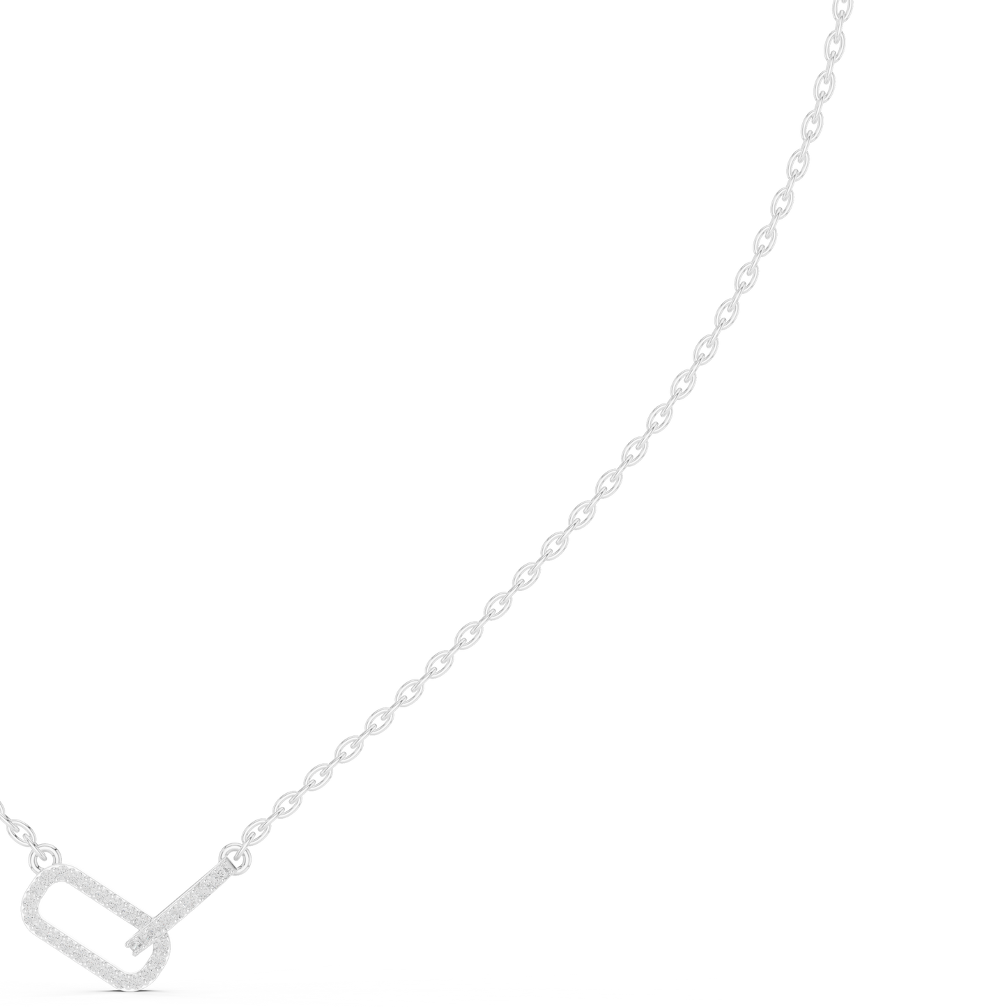 Floating Horizon Bar Necklace | Ultra Clean Chain Silhouette | Modern Statement Jewelry Piece