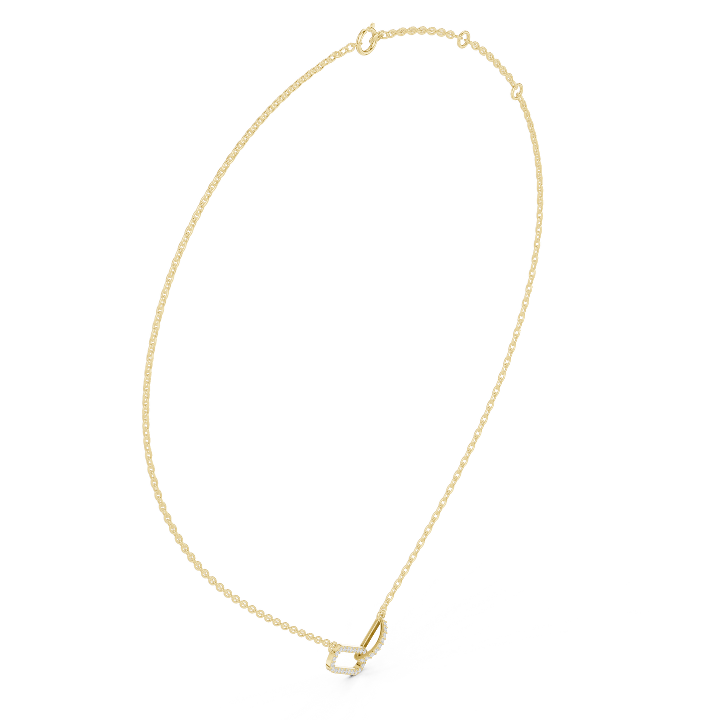 Floating Horizon Bar Necklace | Ultra Clean Chain Silhouette | Modern Statement Jewelry Piece