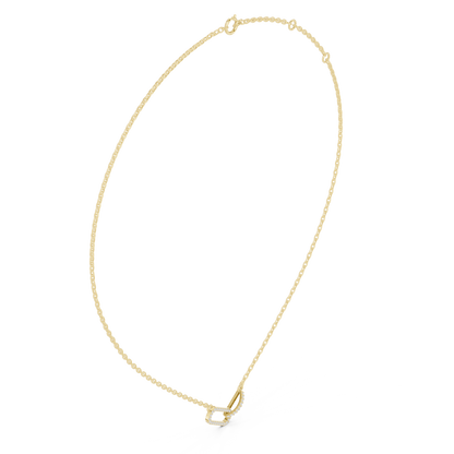 Floating Horizon Bar Necklace | Ultra Clean Chain Silhouette | Modern Statement Jewelry Piece