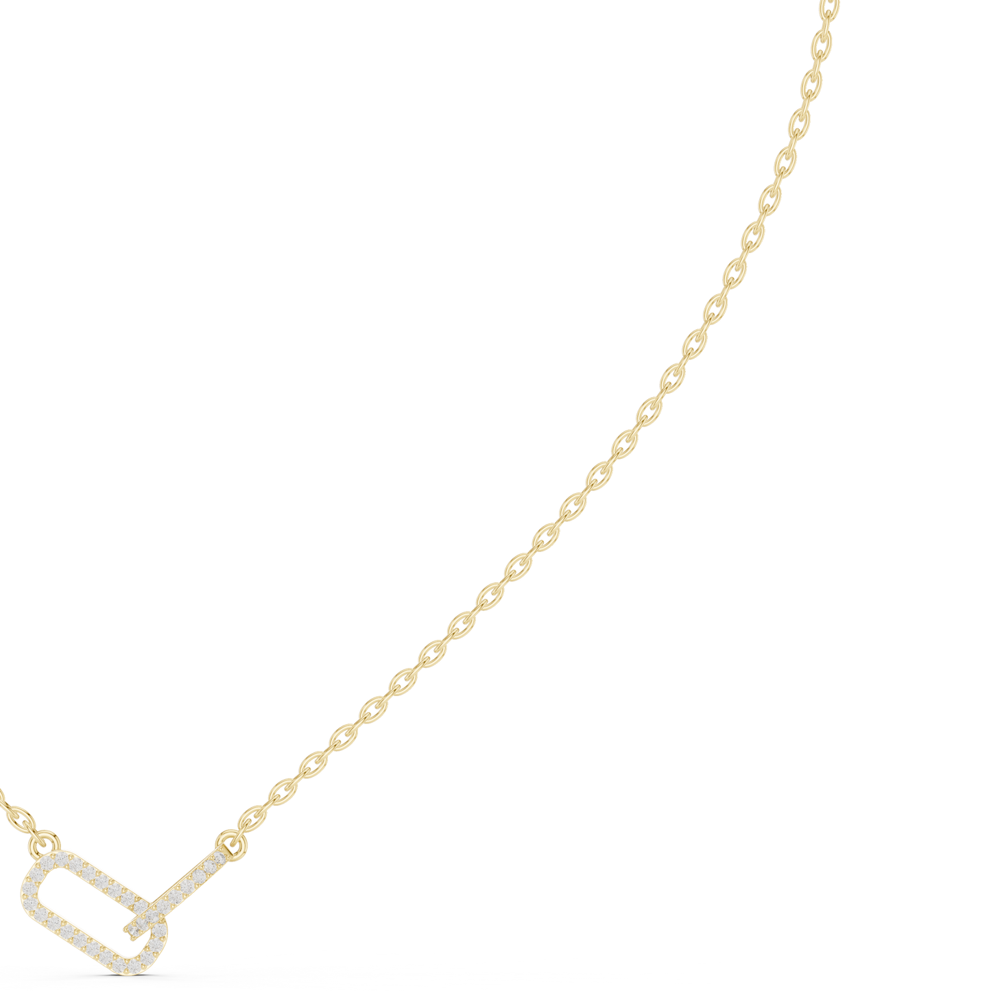 Floating Horizon Bar Necklace | Ultra Clean Chain Silhouette | Modern Statement Jewelry Piece