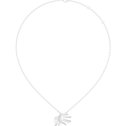 Starlit Crescent Halo Necklace | Elegant Solar Diamond Pendant | Luxury Modern Jewelry Gift Idea