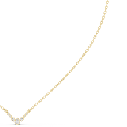 Golden glow necklace unfolds | subtle sophistication calm beauty | inspired 0by modern romantic sensibility