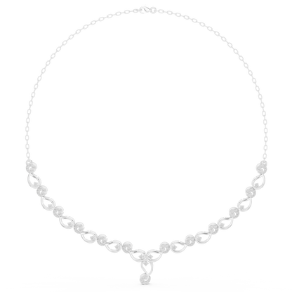 Heavenly Crest Diamond Necklace | Sculpted Gold Infinity Harmony | Ultra Rare Couture Bridal Emblem