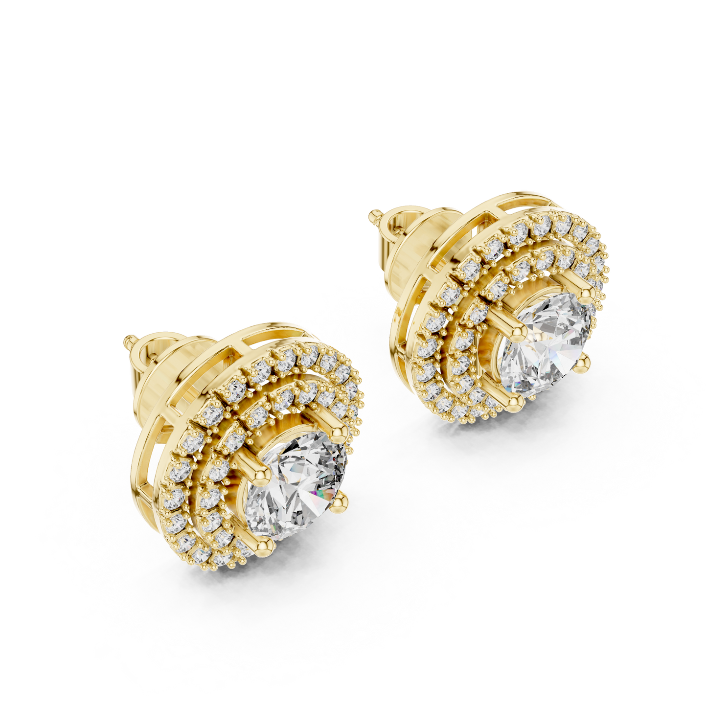 Sunlight Sparkle of Lab Grown Diamond Studs