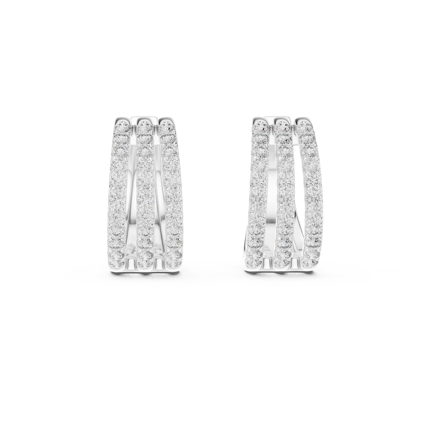 princess cut diamond heart stud earrings, heart shape diamond studs 925 sterling silver,